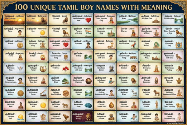 Tamil boy baby names with meaning