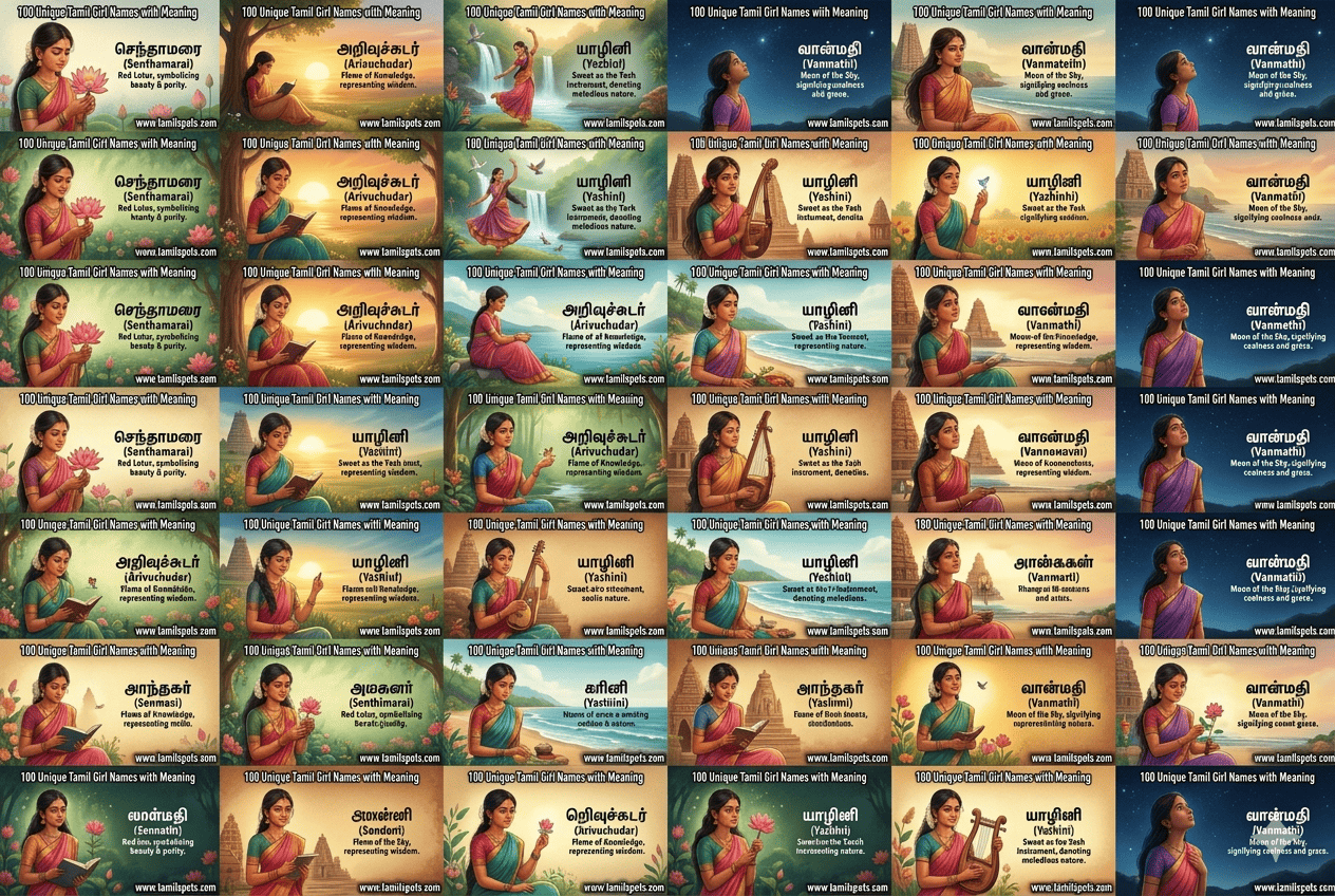 Tamil girl baby names with meaning