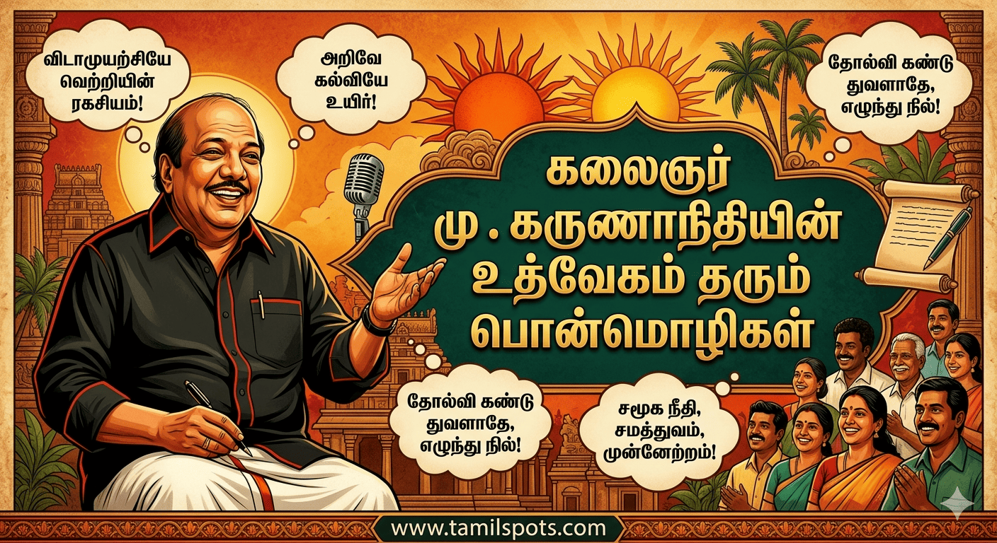 motivational kalaignar best quotes in tamil