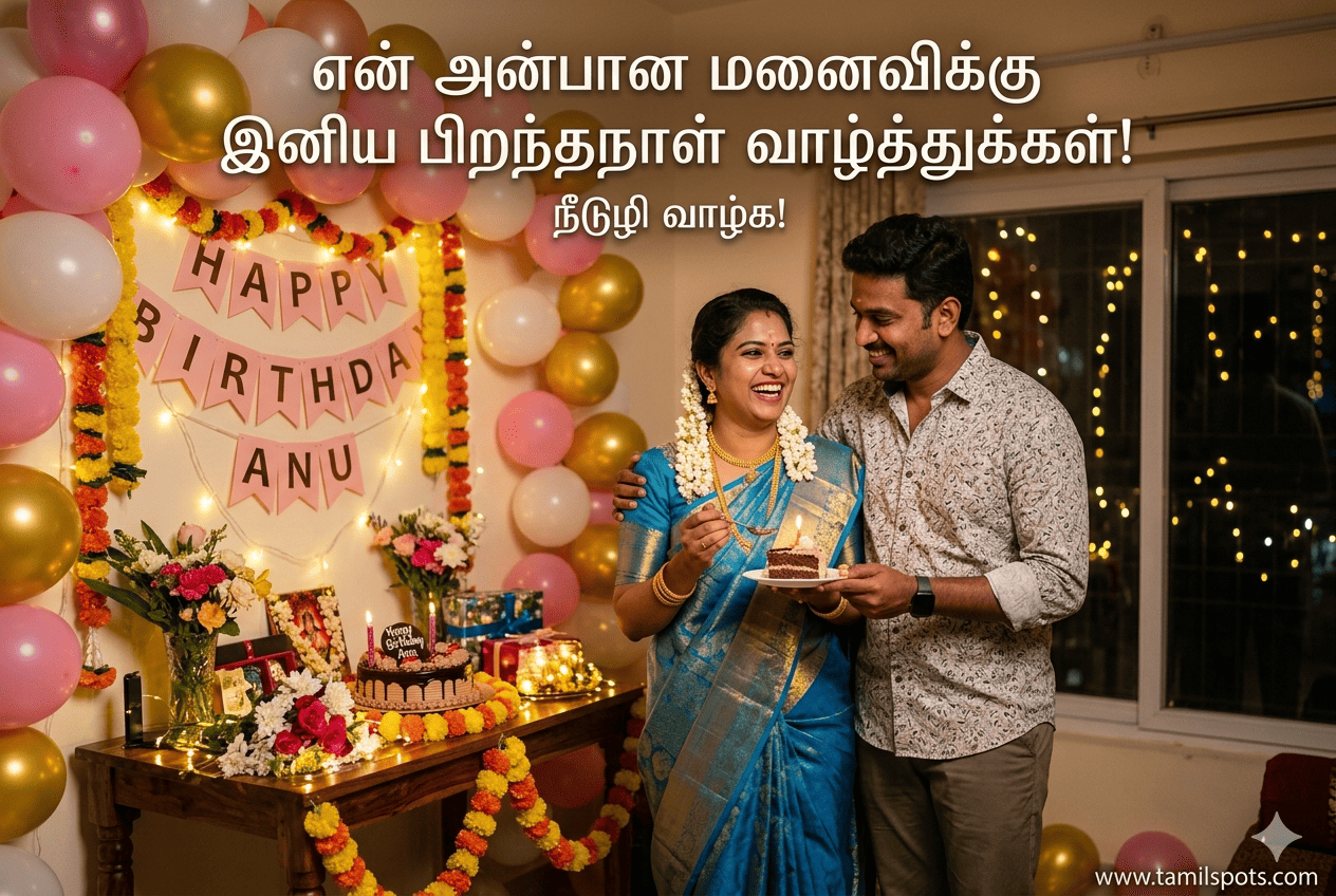 Wife Birthday Wishes in Tamil
