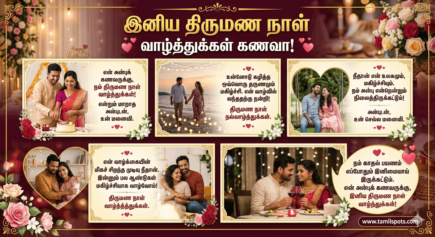 wedding anniversary wishes for husband in tamil