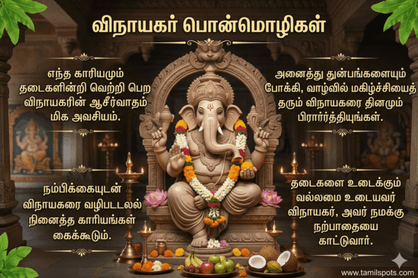 Vinayagar quotes in tamil
