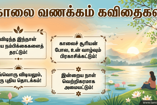 good morning kavithai in tamil