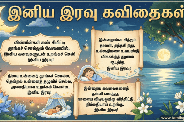 good night kavithai in tamil