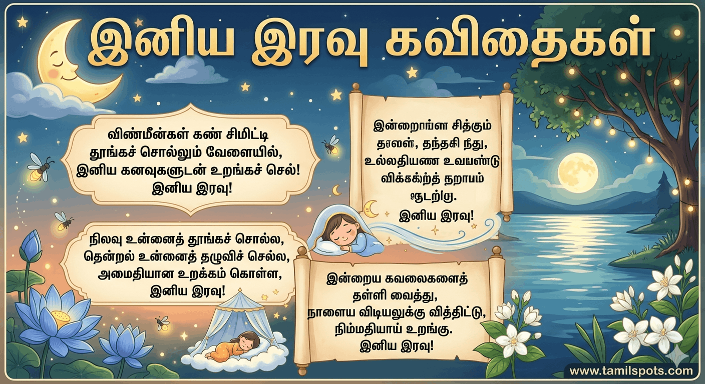 good night kavithai in tamil