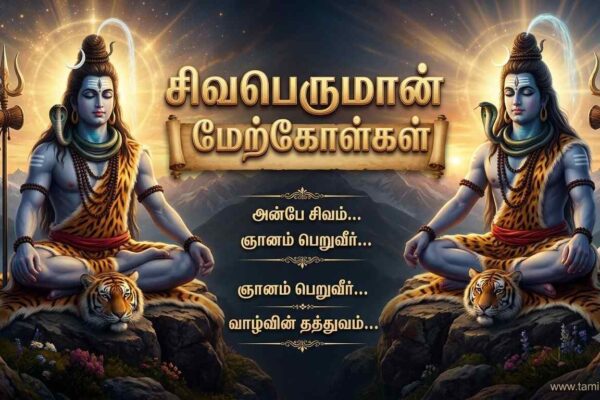 Lord Shiva Quotes Tamil