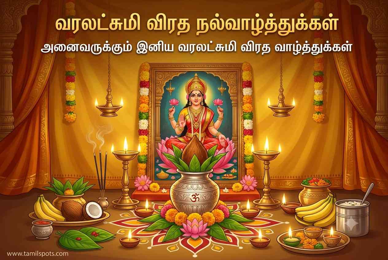 Varalakshmi Vratham Wishes in Tamil