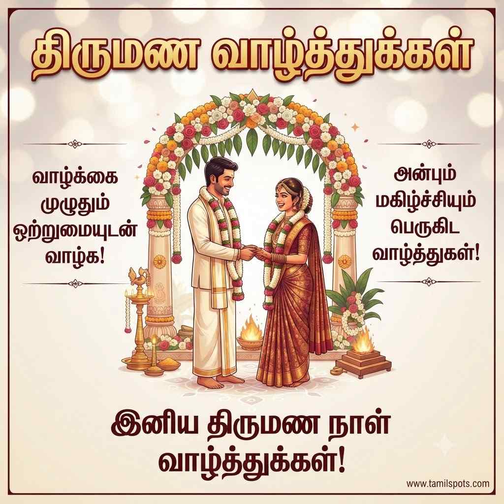 Wedding Wishes in Tamil