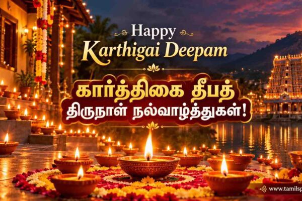 Karthigai Deepam Wishes in Tamil