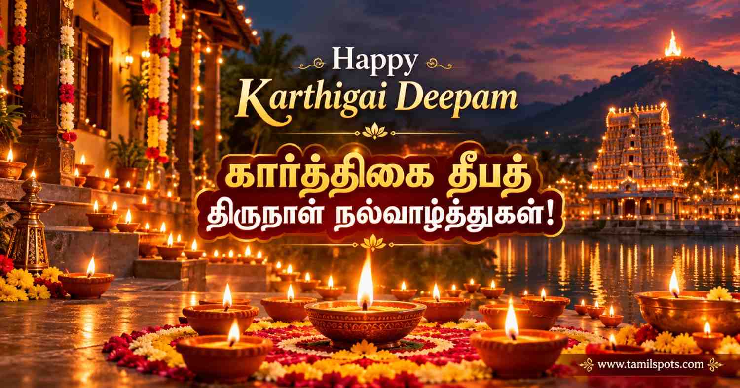 Karthigai Deepam Wishes in Tamil