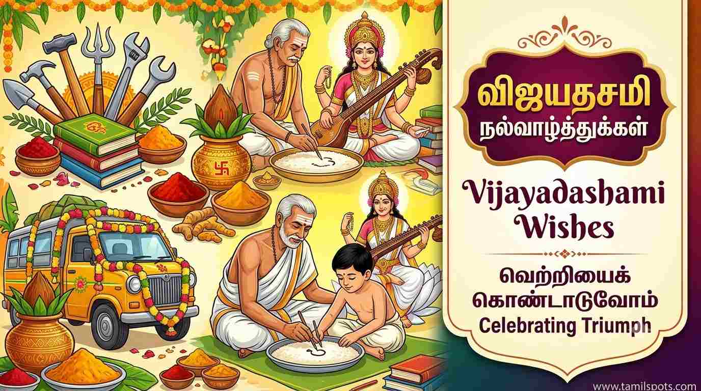 Vijayadashami Wishes in Tamil